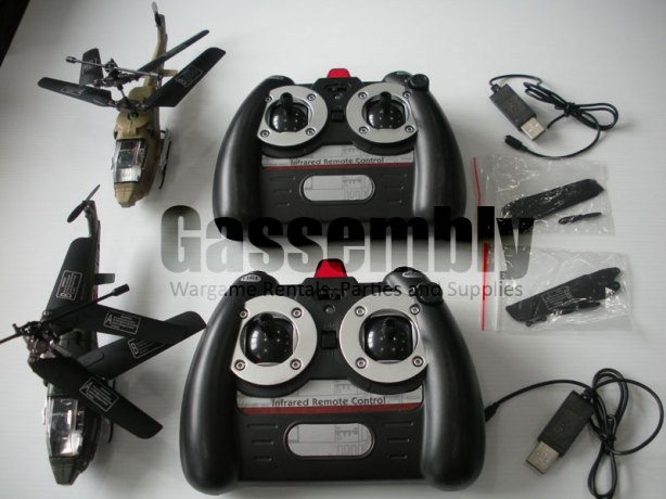 Rent our 'Laser Tag' R/C Helicopters Now!